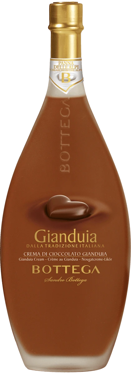 Gianduia Bottega Crema Di Gianduia (Nougatcreme-Likör) 17 % Vol. 3 Gianduia Bottega Crema Di Gianduia (Nougatcreme-Likör) 17 % Vol.