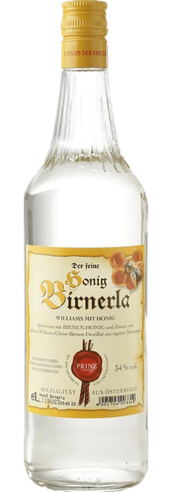 Honig-Birnerla 34 % Vol. Williams-Spirituose Mit Honig