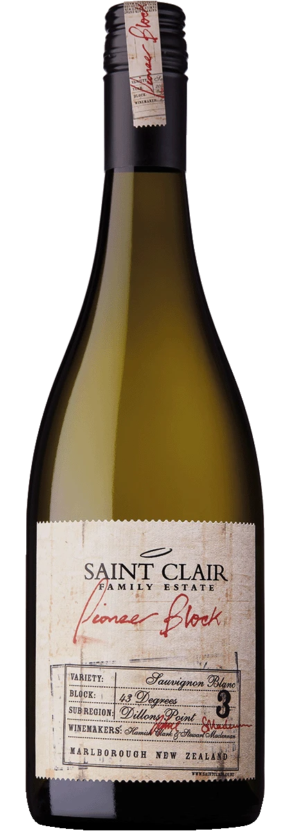 Saint Clair Pioneer Block 3 "43 Degrees" Sauvignon Blanc 3 Saint Clair Pioneer Block 3 "43 Degrees" Sauvignon Blanc